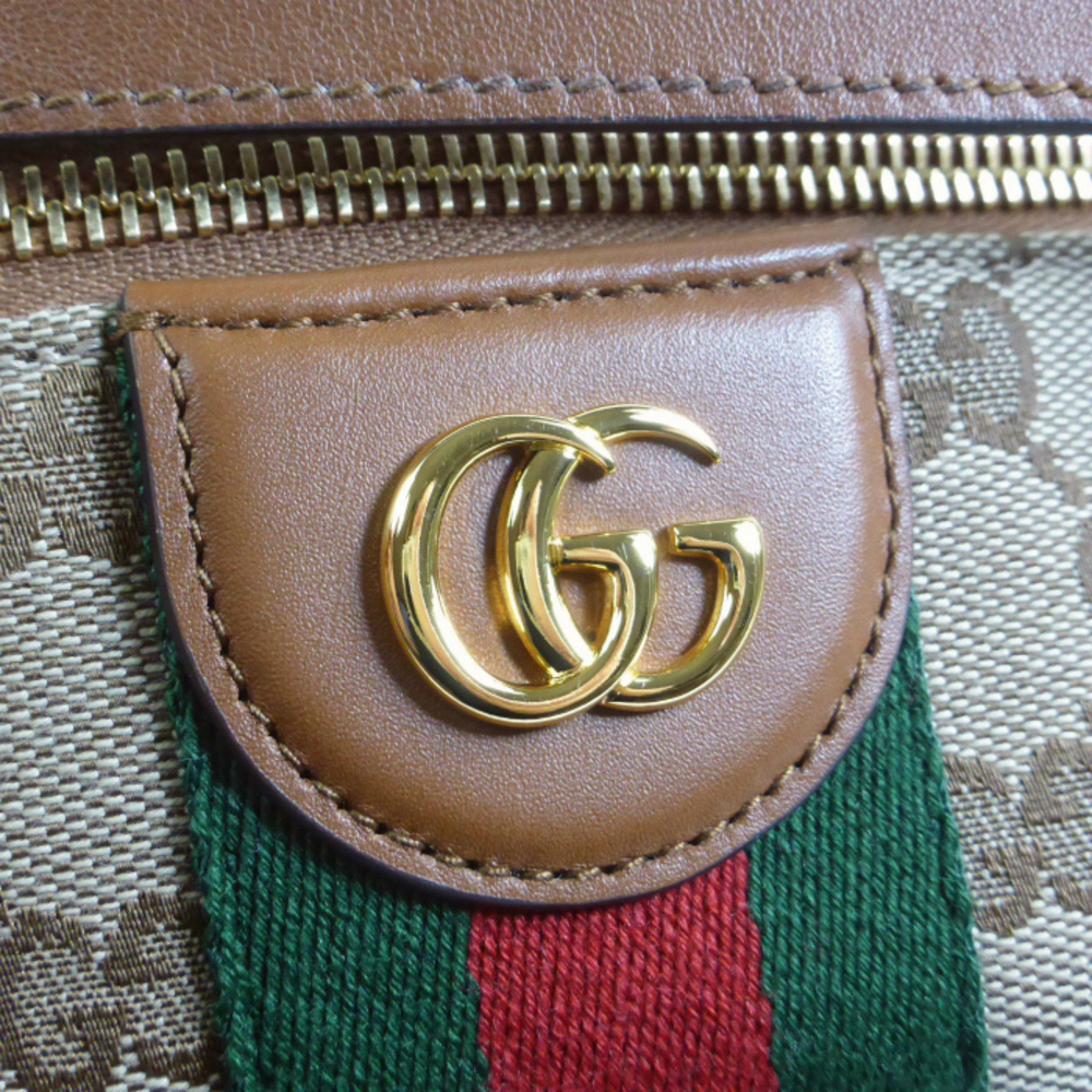 Gucci Vanity Top Handle GG Canvas Shoulder Handbag Beige Brown - Picture 6 of 7